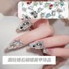 Accesorios de arte para uñas estilo lujo ligero nuevos adornos de diamantes súper brillantes de alta calidad circonita cilíndrica súper brillante adornos de diamante ponibles para uñas al por mayor