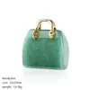 Pingente de Bolsa de Ágata de Jade Natural Transfronteiriço Paisagismo Criativo DIY Colar Cristal Esculpido Mini Bolsa Ornamento