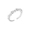 Anillo de plata de ley 925 con forma de rosa para mujer, sencillo, artístico, dulce, fresco y elegante, abierto, J5422
