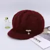 Gorro de lana de otoño e invierno para mediana edad, gorro de invierno con forro polar cálido para niños, gorro de abuela para personas mayores, suegra, señora mayor 60-70-80 años