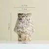 Vaso de Cerâmica Criativo, Novo Estilo Minimalista Chinês Wabi-Sabi, Decoração de Mesa para Pousada, Casa, Restaurante, Ornamentos e Artesanato