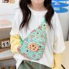 Bolso infantil súper lindo y popular de Internet, bolso de pecho pequeño con dibujo de carpincho para niñas, bolso bandolera estampado para bebés.