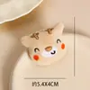 Muñeca de Peluche con Cabeza de Animal de Dibujos Animados Broche de Felpa Accesorios Decorativos Joyería Colgante de Bolso Accesorios para Joyería DIY