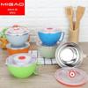 Copo para macarrão instantâneo de aço inoxidável 304 cor nórdica macaron tigela para manter fresco tigela selada de desenho animado tigela para macarrão instantâneo tigela para fast food