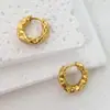 Brincos de Design Nicho Estilo Coreano, Presilhas Irregulares de Luxo Leve, Brincos de Alto Padrão Exquisitos Estilo Francês em Estoque