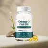 Cápsulas gelatinosas de óleo de peixe de águas profundas, suplemento alimentar de Ômega-3 para adultos, diretamente da fábrica de origem, oferecendo serviços de personalização e marca própria