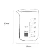 Vaso de Vidrio Espesado Resistente a Altas Temperaturas Vidrio de Borosilicato 5ml-5000ml Vaso Equipo de Enseñanza de Laboratorio Escolar