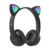 Exclusivamente transfronteriza para auriculares Bluetooth explosivos P47M con orejas de gato, luminosos, plegables, estéreo, venta directa de fábrica