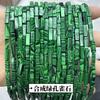 Cuentas sueltas cuadradas largas de piedra natural de 4x13 mm, hechas a mano, de ágata de cristal, pino emperador, accesorios de joyería al por mayor