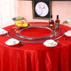 Mesa de Comedor Olla Caliente Plato Giratorio Vidrio Templado Mesa Redonda para Olla Caliente Plato Giratorio Plato Giratorio Hueco Mesa de Excavación Personalizada de Vidrio Templado