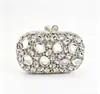 Bolsa de Noite Estilo Europeu e Americano Bolsa de Noite Clutch Vazada Bolsa de Festa à Noite Bolsa de Banquete Strass