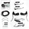 Kit de Freio V-Brake para Bicicleta de Performance de Novo Produto Transfronteiriço, Conjunto de Freio V-Brake de Alumínio para Bicicleta de Estrada, Conjunto Completo de V-Brake com Manetes de Freio