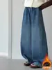 Jeans de Invierno para Niñas Talla Mediana-Grande Nuevos con Forro de Polar Ropa Infantil Niños Niñas Jeans de Pierna Curva con Forro de Polar Sueltos Modernos