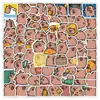 1000 Lindas Caricaturas Capibala Capibara Pequeñas Pegatinas Transfronterizas Domésticas Aplicables Decorativas Carcasa de Teléfono Móvil Pegatinas para Taza de Agua