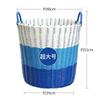 Cesta de Almacenamiento para Ropa Sucia de Tubo Grueso de Lujo Ligero Cesta de Lavandería de Ratán Cubo Cesta de Juguetes Marco de Ropa para Almacenar Velas Zhao