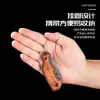 Navaja Plegable Sin Bloqueo, Mango de Madera para Defensa Personal, Cuchillo de Exterior X44, Cuchillo Multifuncional, Mini Cuchillo Portátil, Navaja de Bolsillo