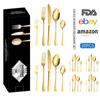 Amazon transfronterizo Acero Inoxidable 1010 Vajilla para 4 personas 6 personas Cuchillo y Tenedor Cuchara Cuchillo y Tenedor para Bistec Traje Caja de Regalo