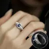 Anillo elegante con acabado cepillado para mujer, versátil para apilar, anillo de lujo ligero exquisito estilo ins, popular en Xiaohongshu, anillo de moda para el dedo índice