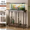 Suporte de flores, prateleira de flores, estante de chão para entrada de sala de estar, suporte de vaso de flores para varanda, prateleira de madeira maciça de vários níveis para aquário