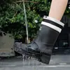 Botas de Lluvia con Suelas Blandas Que No Cansan Tus Pies, Botas de Lluvia Largas Ultrablandas, Zapatos de Agua para Senderismo para Mujer, Nuevo Modelo 2025, Impermeables, Antideslizantes, Zapatos de Goma para Plantar Arroz