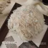 Fio de mohair misturado à mão com textura de pelo, fio especial para bolsas DIY, cor de doce, macio para chapéus feitos à mão, fio para suéter de crochê