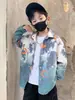 Abrigo de Otoño para Niños 2025 Nuevo Chaqueta para Niños Calle Frita Niños Medianos y Grandes Parte Superior Estilo Occidental Traje de Béisbol de Otoño Moderno