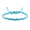 Comércio Exterior Transfronteiriço Joias Corda de Cera Trançada Pulseira de Mão Brinquedo Pulseira Trançada de Três Fios Colorida Cruzada Conjunto Ajustável para Casal