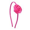 Xin Tian Creativo Día de San Valentín Diadema de Cabeza de Flor de Rosa Pinza de Pelo Retro para Mujer Diadema Fina Accesorio para el Cabello de Flor Simulada de Satén