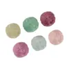Cuentas con Patrón de Fluorita Natural Cuentas Sueltas con Agujero Pasante Piezas para Tallado DIY Pulsera Collar Cuentas Redondas de Cristal Cuentas Espaciadoras Venta al por Mayor