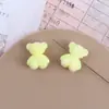 Otoño e Invierno Japonés y Coreano Versátil Dibujos Animados Lindo Tridimensional Felpa Flockado Agujero Horizontal Oso con Cuentas Accesorios para Joyería DIY Venta al por Mayor