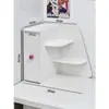 Prateleira de Armazenamento de Mesa Feminina Prateleira de Armazenamento Dobrável Multicamadas Organizador de Material de Escritório de Mesa de Dormitório Armazenamento de Cosméticos