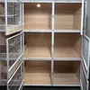 Gaiola de Criação de Gatos, Gaiola de Criação de Três Camadas, Casa de Gato Villa de Madeira Maciça de Espaço Livre para Uso Doméstico, Abrigo para Gatos, Armário para Gatos, Gaiola para Gatos