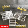 Portatarjetas de Visita Transparente Caja de Tarjetas Multicapa Caja de Tarjetas de Cuatro Compartimentos Estante de Tarjetas de Visita de Seis Compartimentos Estante de Tarjetas de Visita de Ocho Compartimentos Caja de Tarjetas de Visita Mesa de Recepción