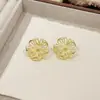 Pendientes de Metal Hueco con Diseño de Flor Hueca para Mujer, Moda de Alta Gama, Pendientes Versátiles para el Día a Día, Pendientes