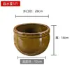 Pote de cerâmica pote de água doméstico cerâmica antiga com tampa pote de arroz espesso pote de molho pote de picles pote de fermentação pote de fermentação de vinho de arroz