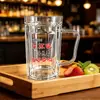 Caneca de Cerveja para Pet com Alça, Copo de Grande Capacidade para Cerveja Artesanal, Copo de Cerveja de Barril 500ml, Copo Descartável de Cerveja de Barril