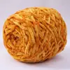 Bola de lana de terciopelo dorado, chenilla, hecha a mano, bufanda tejida, hilo grueso, material de oso violento, bolsa, zapatillas de ganchillo