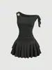 En Stock Transfronterizo Amazon Aliexpress Nueva Moda Elegante Espalda Descubierta Diseño Estilo Pastel Cuello Halter Ajustado Vestido