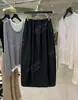 Recomendación PrincipalFalda de Algodón Pima Lavada al Aire con Pliegues y Corte Diagonal Estilo Nuevo Primavera Temprana Yuran 26