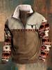 Sudadera con cuello alto, media cremallera y cuello redondo para hombre de Estación Independiente de Amazon