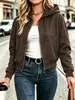 2026 Estación Independiente Deseo Amazon TUME Otoño/Invierno Color Sólido Manga Larga Con Capucha Cierre Cremallera Chaqueta Abrigo Ropa de Mujer