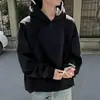 Sudadera con capucha de patchwork deconstruido estilo americano, de alta gama, unisex, adecuada para otoño e invierno, versátil, casual, prenda superior o exterior de corte holgado