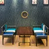 Café Retro Americano Sofá Casual de Moda Mesa y Sillas Combinación LOFT Estilo Industrial Barra Tubería de Agua Sofá