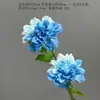 Flores Artificiales Azules Ramo Materiales para Decoración de Escena de Boda, Rosas Azules para Arreglo de Piso de Salón de Bodas y Flores Decorativas