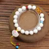 Pulsera de Astas de Ciervo Modelo Pareja Wenwan Raíz de Astas Pulsera DIY con Hueso de Buey Tallado Accesorios de Ágata