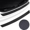 Tira protectora para maletero de coche, cuero de fibra de carbono, umbral, pegatina protectora, tira para parachoques trasero antiarañazos, placa protectora trasera, universal