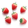 Acessórios de Joias de Resina de Frutas Morango DIY Pulseira Chaveiro Brincos Pingente Pingente Pingente W349