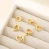 Conector de Cobre Venta Directa Broche de Langosta con Forma de Corazón Chapado en Oro Auténtico Cierre de Extremo para Collar Pulsera Cierre de Resorte