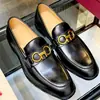 Sapatos Masculinos de Couro de Luxo, Fivela Horsebit, Couro Bovino de Camada Superior, Formal de Negócios Britânico, Totalmente Feitos à Mão, Totalmente em Couro Bovino por Dentro e por Fora, Produtos de Alta Qualidade