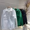 Moda Masculina Juvenil Popular de Marca Nueva Primavera y Otoño Chaqueta Abrigo Camisa de Sarja